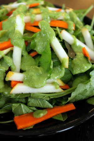Pear and cilantro dressing