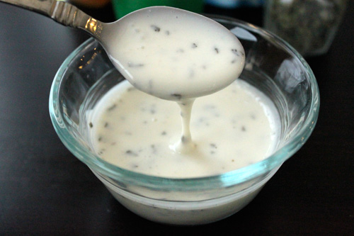 Aderezo light (menta con limón)