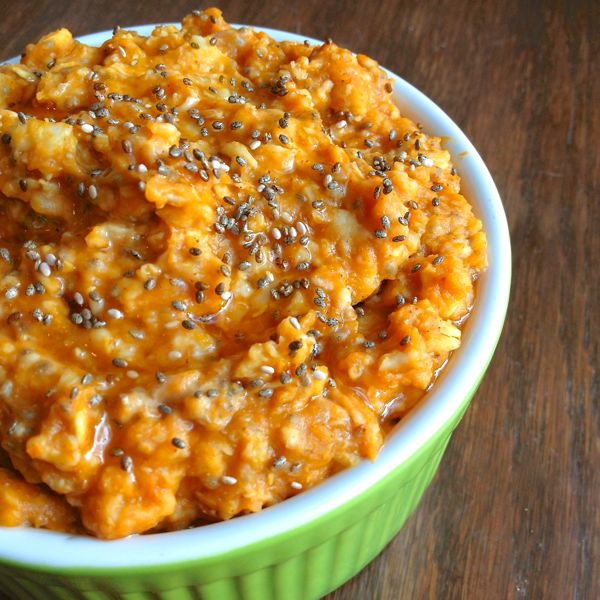 Avena de calabaza con maple y Chía