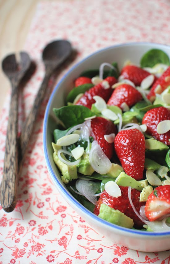 Strawberry and avocado salad