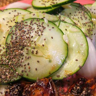 Cucumber and Chia Seed Salad