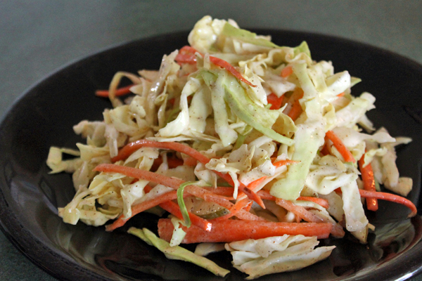 Cabbage Salad with Pear and Almond