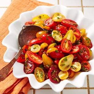 Tomato salad with anchovies