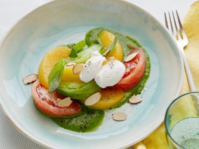 Tomato, Peach, and Ricotta Salad