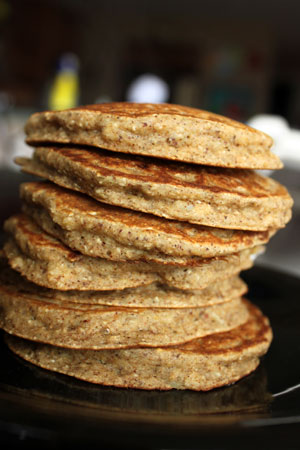 Panqueques de avena con almendra