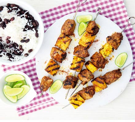 Pork and Mango Skewers