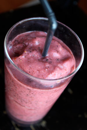 Strawberry and Dark Chocolate Smoothie