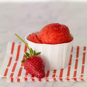Sorbet de fresa