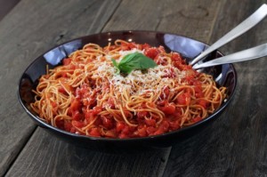 Spaguetti a la marinara