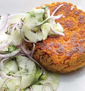 Chickpea and Sweet Potato Patties